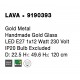 Gold Metal Handmade Gold Glass LED E27 1x12 Watt 230 Volt IP20 Bulb Excluded D: 22 H1: 49.6 H2: 120 cm Adjustable height 