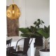 Gold Metal Handmade Gold Glass LED E27 1x12 Watt 230 Volt IP20 Bulb Excluded D: 25 H1: 38.5 H2: 120 cm Adjustable height