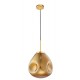 Gold Metal Handmade Gold Glass LED E27 1x12 Watt 230 Volt IP20 Bulb Excluded D: 25 H1: 38.5 H2: 120 cm Adjustable height 