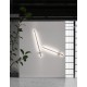 Brushed Coffee Aluminium & Acrylic LED 18 Watt 230 Volt 750Lm 3000K IP20 D: 12 W: 7.7 H: 100 cm Rotating