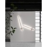 Brushed Coffee Aluminium & Acrylic LED 18 Watt 230 Volt 750Lm 3000K IP20 D: 12 W: 7.7 H: 100 cm Rotating