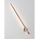 Brushed Coffee Aluminium & Acrylic LED 18 Watt 230 Volt 750Lm 3000K IP20 D: 12 W: 7.7 H: 100 cm Rotating 