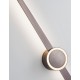 Brushed Coffee Aluminium & Acrylic LED 18 Watt 230 Volt 750Lm 3000K IP20 D: 12 W: 7.7 H: 100 cm Rotating 