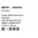 3000K Triac Dimmable Sandy White Aluminium & Acrylic LED 40 Watt 2943Lm 230 Volt IP20 D: 60 H: 200 cm Adjustable Height 