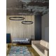 3000K Triac Dimmable Sandy Black Aluminium & Acrylic LED 40 Watt 2943Lm 230 Volt IP20 D: 60 H: 200 cm Adjustable Height