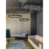 3000K Triac Dimmable Sandy Black Aluminium & Acrylic LED 40 Watt 2943Lm 230 Volt IP20 D: 60 H: 200 cm Adjustable Height