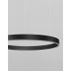 3000K Triac Dimmable Sandy Black Aluminium & Acrylic LED 40 Watt 2943Lm 230 Volt IP20 D: 60 H: 200 cm Adjustable Height 