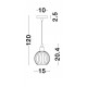 Chrome Aluminium Opal Glass LED E14 1x5 Watt 230 Volt IP20 Bulb Excluded D: 15 H1: 20.4 H2: 120 cm Adjustable Height 