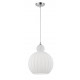 Chrome Aluminium Opal Glass LED E27 1x12 Watt 230 Volt IP20 Bulb Excluded D: 28 H1: 35.9 H2: 120 cm Adjustable Height 