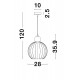 Chrome Aluminium Opal Glass LED E27 1x12 Watt 230 Volt IP20 Bulb Excluded D: 28 H1: 35.9 H2: 120 cm Adjustable Height 