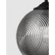 Smoky Gray Glass Matt Black Metal LED E27 1x12 Watt 230 Volt IP20 Bulb Excluded D: 25 H: 120 cm Adjustable height 