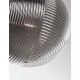 Smoky Gray Glass Matt Black Metal LED E27 1x12 Watt 230 Volt IP20 Bulb Excluded D: 25 H: 120 cm Adjustable height 
