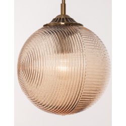 Champagne Glass Brass Metal LED E27 1x12 Watt 230 Volt IP20 Bulb Excluded D: 25 H: 120 cm Adjsutable height 