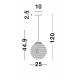 Champagne Glass Brass Metal LED E27 1x12 Watt 230 Volt IP20 Bulb Excluded D: 25 H: 120 cm Adjsutable height 