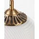 Opal Glass Brass Metal LED E27 1x12 Watt 230 Volt IP20 Bulb Excluded D: 25 H: 120 cm Adjustable height 