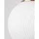 Opal Glass Brass Metal LED E27 1x12 Watt 230 Volt IP20 Bulb Excluded D: 25 H: 120 cm Adjustable height 