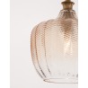 Brass Metal Champagne Glass LED E27 1x12 Watt 230 Volt IP20 Bulb Excluded D: 24 H1: 32 H2: 120 cm Adjustable height
