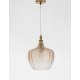 Brass Metal Champagne Glass LED E27 1x12 Watt 230 Volt IP20 Bulb Excluded D: 24 H1: 32 H2: 120 cm Adjustable height 