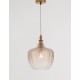 Brass Metal Champagne Glass LED E27 1x12 Watt 230 Volt IP20 Bulb Excluded D: 24 H1: 32 H2: 120 cm Adjustable height 