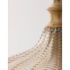 Brass Metal Champagne Glass LED E27 1x12 Watt 230 Volt IP20 Bulb Excluded D: 24 H1: 32 H2: 120 cm Adjustable height 