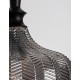 Matt Black Metal Smoky Gray Glass LED E27 1x12 Watt 230 Volt IP20 Bulb Excluded D: 24 H1: 32 H2: 120 cm Adjustable height 