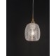 Clear Glass & Satin Gold Metal LED E27 1x12 Watt 230 Volt IP20 Bulb Excluded D: 13.5 H1: 24 H2: 120 cm Adjustable Height 