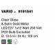 Clear Glass & Satin Gold Metal LED E27 1x12 Watt 230 Volt IP20 Bulb Excluded D: 13.5 H1: 24 H2: 120 cm Adjustable Height 