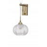Clear Glass & Satin Gold Metal LED E27 1x12 Watt 230 Volt IP20 Bulb Excluded L: 19 W: 13.5 H: 40 cm