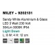 Sandy White Aluminium & Glass LED 4.5 Watt 304Lm 3000K 200-240 Volt IP54 Light Down L: 8 W: 4 H: 12 cm 