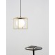 Brass & Black Metal White Opal Glass LED E14 1x5 Watt 230 Volt IP20 Bulb Excluded L: 18 W: 18 H: 120 cm Adjustable height 