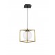 Brass & Black Metal White Opal Glass LED E14 1x5 Watt 230 Volt IP20 Bulb Excluded L: 18 W: 18 H: 120 cm Adjustable height 