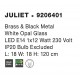 Brass & Black Metal White Opal Glass LED E14 1x5 Watt 230 Volt IP20 Bulb Excluded L: 18 W: 18 H: 120 cm Adjustable height 