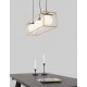 Brass & Black Metal White Opal Glass LED E14 3x12 Watt 230 Volt IP20 Bulb Excluded L: 70 W: 18 H: 120 cm Adjustable height 