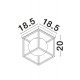 Brass & Black Metal White Opal Glass LED E14 1x5 Watt 230 Volt IP20 Bulb Excluded L: 18.5 W: 18.5 H: 20 cm 