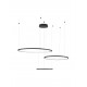 Triac Dimmable Sandy Black Aluminium & Acrylic LED 80 Watt 230 Volt 5600Lm 3000K IP20 D: 130 H: 150 cm Adjustable Height 