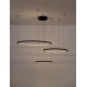 Triac Dimmable Sandy Black Aluminium & Acrylic LED 80 Watt 230 Volt 5600Lm 3000K IP20 D: 130 H: 150 cm Adjustable Height 