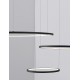 Triac Dimmable Sandy Black Aluminium & Acrylic LED 80 Watt 230 Volt 5600Lm 3000K IP20 D: 130 H: 150 cm Adjustable Height 