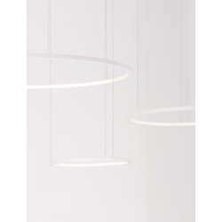 Triac Dimmable Sandy White Aluminium & Acrylic LED 80 Watt 230 Volt 5600Lm 3000K IP20 D: 130 H: 150 cm Adjustable Height 