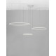 Triac Dimmable Sandy White Aluminium & Acrylic LED 80 Watt 230 Volt 5600Lm 3000K IP20 D: 130 H: 150 cm Adjustable Height 