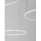 Triac Dimmable Sandy White Aluminium & Acrylic LED 80 Watt 230 Volt 5600Lm 3000K IP20 D: 130 H: 150 cm Adjustable Height 
