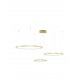 Triac Dimmable Gold Aluminium & Acrylic LED 80 Watt 230 Volt 5600Lm 3000K IP20 D: 130 H: 150 cm Adjustable Height 