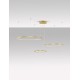 Triac Dimmable Gold Aluminium & Acrylic LED 80 Watt 230 Volt 5600Lm 3000K IP20 D: 130 H: 150 cm Adjustable Height 