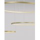 Triac Dimmable Gold Aluminium & Acrylic LED 80 Watt 230 Volt 5600Lm 3000K IP20 D: 130 H: 150 cm Adjustable Height 