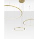 Triac Dimmable Gold Aluminium & Acrylic LED 80 Watt 230 Volt 5600Lm 3000K IP20 D: 130 H: 150 cm Adjustable Height 