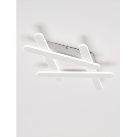 Triac Dimmable Sandy White Aluminum & Acrylic LED 38 Watt 230 Volt 1900Lm 3000K IP20 51 L: 51 W: 39 H: 5.6 cm 