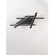 Triac Dimmable Sandy Black Aluminum & Acrylic LED 60 Watt 230 Volt 3000Lm 3000K IP20 L: 75 W: 59 H: 5.6 cm 