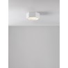 Sandy White Aluminium & Acrylic LED 10 Watt 230 Volt 600Lm 3000K IP20 D: 25 H: 10 cm
