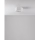 Sandy White Aluminium & Acrylic LED 10 Watt 230 Volt 600Lm 3000K IP20 D: 25 H: 10 cm 