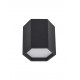 Sandy Black Aluminium & Acrylic LED 10 Watt 230 Volt 600Lm 3000K IP20 D: 25 H: 20 cm 