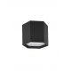 Sandy Black Aluminium & Acrylic LED 10 Watt 230 Volt 600Lm 3000K IP20 D: 25 H: 20 cm 